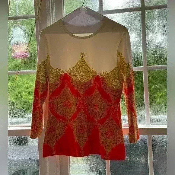 J McLaughlin Women’s Blouse Medium - Picture 2 of 7